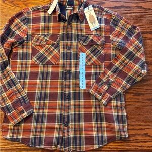 NWT-  Buffalo -  David Bitton Men's size Large - THICK Plaid Shirt